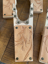 Load image into Gallery viewer, BOOT JACK: HORSE WITH EMBOSSED LEATHER