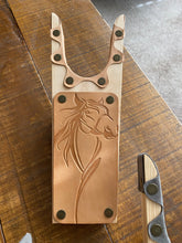 Load image into Gallery viewer, BOOT JACK: HORSE WITH EMBOSSED LEATHER
