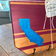 Load image into Gallery viewer, CHARCUTERIE BOARD: MINI CALIFORNIA PURPLE HEART CHERRY RESIN INLAY
