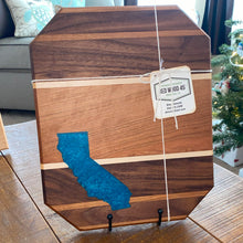 Load image into Gallery viewer, CHARCUTERIE BOARD: MINI CALIFORNIA CHERRY WALNUT RESIN INLAY