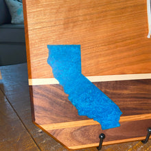 Load image into Gallery viewer, CHARCUTERIE BOARD: MINI CALIFORNIA CHERRY WALNUT RESIN INLAY