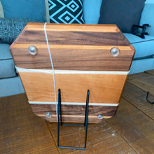 Load image into Gallery viewer, CHARCUTERIE BOARD: MINI CALIFORNIA CHERRY WALNUT RESIN INLAY