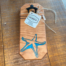 Load image into Gallery viewer, BEER BOTTLE OPENER: CHERRY WALNUT RESIN INLAY