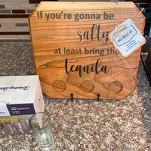 Load image into Gallery viewer, BOARD: TEQUILA MINI BOARD WITH MATCHING SHOT GLASSES