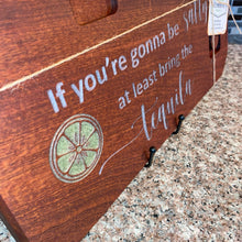 Load image into Gallery viewer, BOARD: TEQUILA BOARD WITH MATCHING SHOT GLASSES MAHOGANY #1
