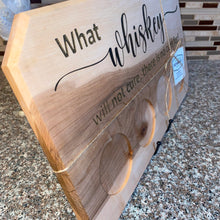 Load image into Gallery viewer, BOARD: WHISKEY BOARD WITH MATCHING GLASSES MAPLE #2
