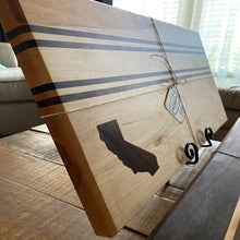 Load image into Gallery viewer, CHARCUTERIE BOARD: CALIFORNIA MAPLE WITH WALNUT INLAY
