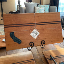Load image into Gallery viewer, CHARCUTERIE BOARD: CALIFORNIA CHERRY WITH RESIN INLAY

