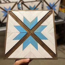 Load image into Gallery viewer, RECLAIMED WOOD: SQUARE QUILT ART
